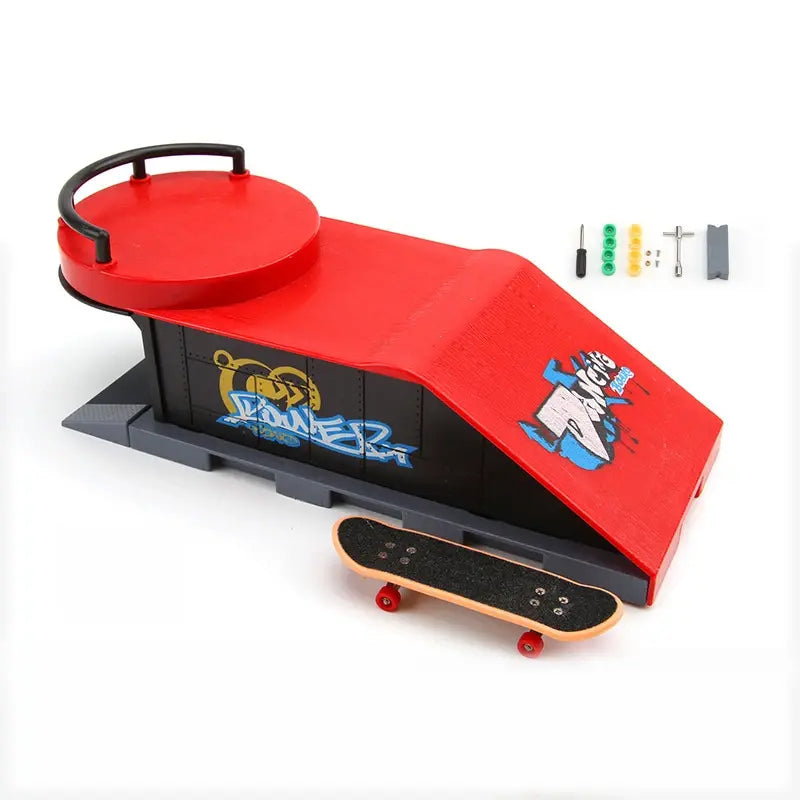 Rampe Finger Skate Obstacle – Kit Terrain Miniature Pour Finger Scooter, Escalier Et Rampe, Skateboard Non Inclus