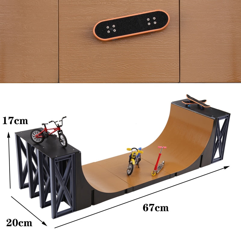 Mini rampe finger skate halfpipe