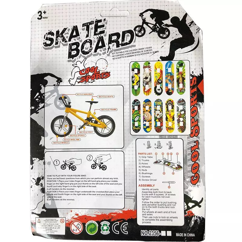 Pack 5 Finger Skate, 3 Finger BMX