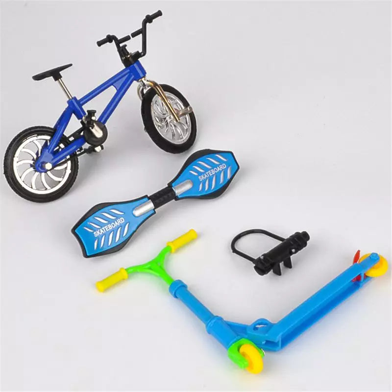 Pack Bleu: Finger BMX, Waveboard, Finger Trottinette