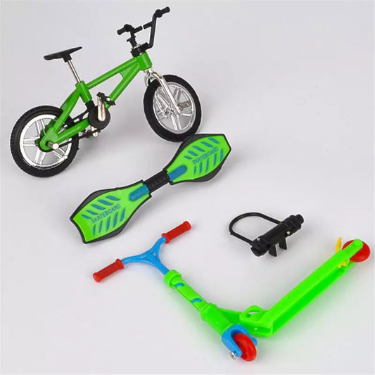 Pack Vert: Finger BMX, Waveboard, Finger Trottinette